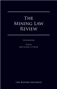 The Mining Law Review