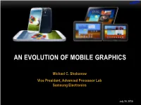 An Evolution of Mobile Graphics