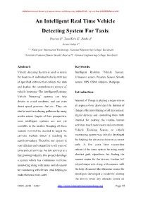 An Intelligent Real Time Vehicle Detecting System for Taxis