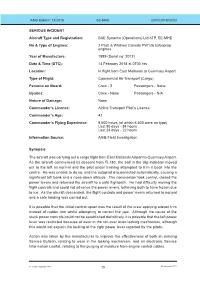 BAE Systems (Operations) Ltd ATP, SE-MHE No & Type of Engines: 2 Pratt & Whitney Canada PW126 Turboprop Engines