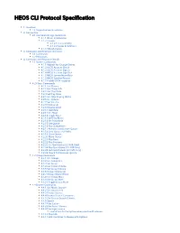 Heos CLI Protocol Specification Version 1 16