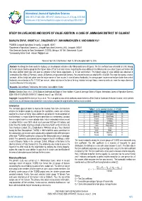 Study on Livelihood and Scope of Value Addition: a Case of Jamnagar District of Gujarat