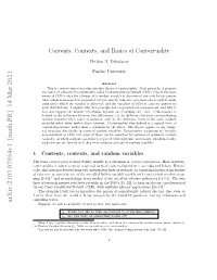 Arxiv:2103.07954V1 [Math.PR] 14 Mar 2021 Suppose We Ask a Randomly Chosen Person Two Questions
