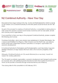 Combined Authority - Have Your Say