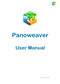 Panoweaver 9 User Manual (To Start the Online Help, Select Help > Help Topics from the Main Menu Or Press F1)