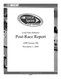 Post-Race Report