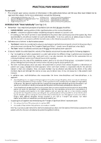 Practical Pain Management
