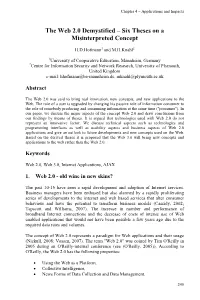 The Web 2.0 Demystified – Six Theses on a Misinterpreted Concept