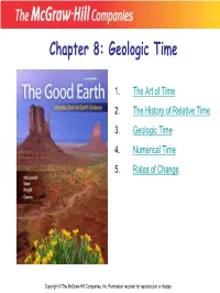 Chapter 8: Geologic Time