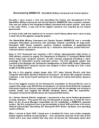 Remembering WWMCCS - Worldwide Military Command and Control System