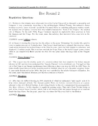 Bee Round 2 Bee Round 2 Regulation Questions