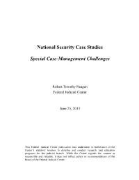 National Security Case Studies Special