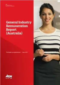 Participating Organisations | June 2021 Aon Rewards Solutions Proprietary and Confidential