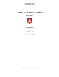 Archives of the Bishop of Uganda