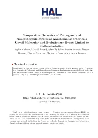 Comparative Genomics of Pathogenic and Nonpathogenic Strains Of