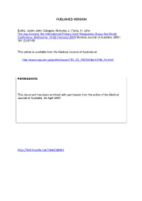 Conference Report