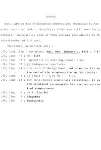 ERRATA Only Part of the Typographic Corrections Requested by the Uthor
