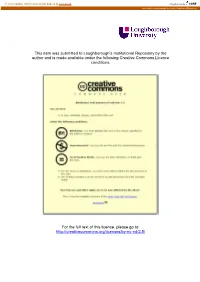 This Item Was Submitted to Loughborough's Institutional