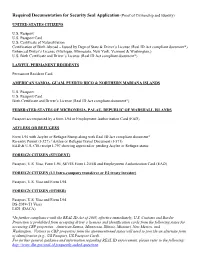 CBP Acceptable Documents