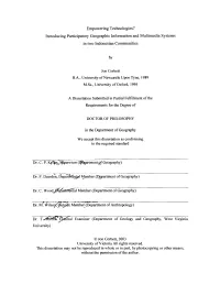 Introducing Participatory Geographic Information and Multimedia Systems in Two Indonesian Communities