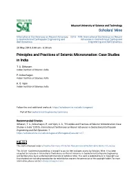 Principles and Practices of Seismic Microzonation: Case Studies in India