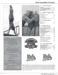 Quick Facts/Table of Contents