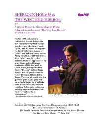 Sherlock Holmes & the West End