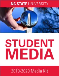 2019-2020 Media Kit NC STATE UNIVERSITY