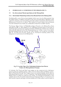 5. HYDROLOGICAL CONDITIONS in the MEKONG DELTA 5.1 Key