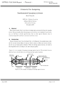 A Tutorial for Designing Fundamental Imaging Systems