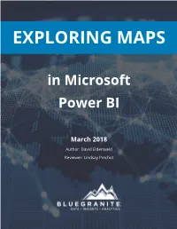 Exploring Maps in Microsoft Power BI 1