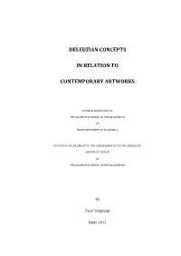 Gilles Deleuze's Line of Flight Theory and Its