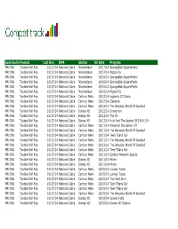 Lead Audio Product Last Run DMA Station Air Date Program MR OWL