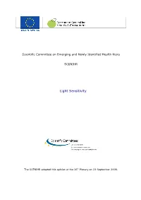 Light Sensitivity