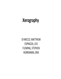 Student Presentation-11-Xerography.Pdf