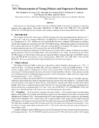 Tev Measurements of Young Pulsars and Supernova Remnants P.M