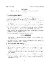 Bayesian Phylogenetics and Markov Chain Monte Carlo Will Freyman