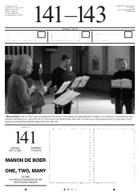 Manon De Boer One, Two, Many