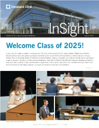 Welcome Class of 2025!