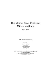 Des Moines River Upstream Mitigation Study April 2020