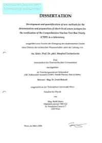 Dissertation Ist an Der Hauptbibliothek Der Technischen Universität Wien Aufgestellt (