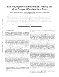 Live Phylogeny with Polytomies