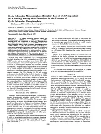 Cyclic Adenosine Monophosphate