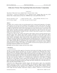 Education Viruses That Agonizing Education Systems Components