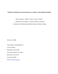 Guidance of Attention by Working Memory Is a Matter of Representational Fidelity
