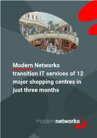 Modern Networks Transition IT Services of 12 Major Shopping Centres in Just Three Months Online Meetings