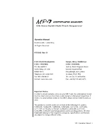 MP-7 Operation Manual (Revison D)