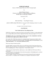 SONS of ADAM Studies of Old Testament Characters in New Testament Light