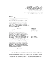 Amended Order to Show Cause