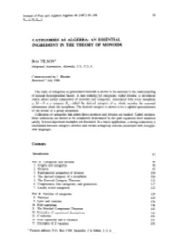Categories As Algebra: an Essential Ingredient in the Theory of Monoids